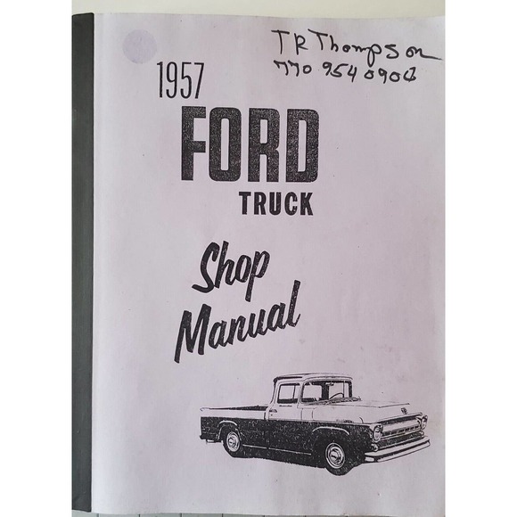 1957 Ford Truck Shop Manual December 1956 - Picture 1 of 5